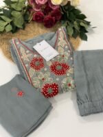 SZ1074 - Mul chanderi suit - Image 2