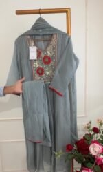 SZ1074 - Mul chanderi suit - Image 4