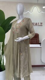 SZ1271 - Pure Banarasi Mul chanderi suit