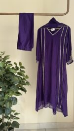 SZ1283 - Mul Chanderi Suit Set - Image 4