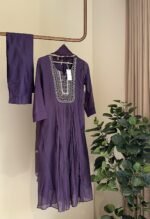 SZ1314 - Semi Chanderi Suit Set - Image 5