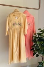 SZ1286 - Mul chanderi suit set - Image 3