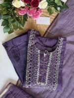 SZ1314 - Semi Chanderi Suit Set - Image 2