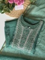 SZ1314 - Semi Chanderi Suit Set