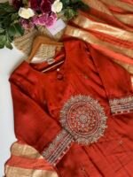 SZ1301 - Semi chanderi suit set