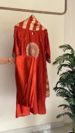 SZ1301 - Semi chanderi suit set - Image 2