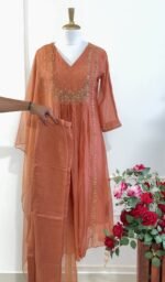 SZ1184 - Mul chanderi suit - Image 8
