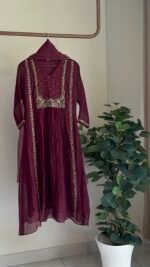 SZ1184 - Mul chanderi suit - Image 6