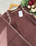 SZ1114 - Mul Chanderi suit - Image 9