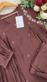 SZ1114 - Mul Chanderi suit - Image 4