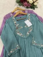 SZ1152 - Mul chanderi suit - Image 7