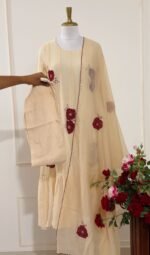 SZ1202 - Pure Mul chanderi suit Set - Image 4