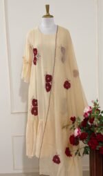SZ1202 - Pure Mul chanderi suit Set - Image 3