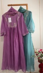 SZ1219 - Mul chanderi suit - Image 4