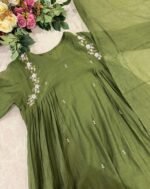 SZ1114 - Mul Chanderi suit - Image 5