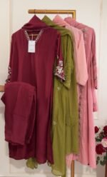 SZ1231 - Viscose organza suit set - Image 2