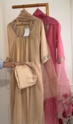 SZ1208 - Mul chanderi suit - Image 4