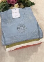 SZ1249 - Semi Mul chanderi suit set - Image 2