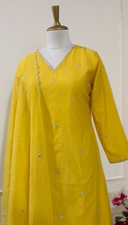 SZ1256 - Soft chanderi suit set