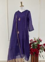 SZ1264 - Mul Chanderi Suit Set - Image 6