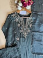 SZ1353 - Dola Silk suit set - Image 2