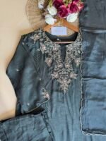 SZ1353 - Dola Silk suit set - Image 3