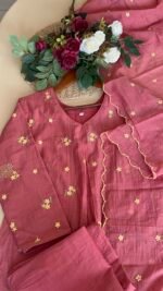 SZ1352 - Mul Chanderi Suit Set