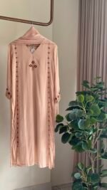 SZ1375 - Pure Chinnon Straight Suit Set - Image 3