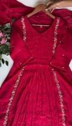 SZ1381 - Mul Chanderi Suit Set