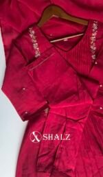 SZ1381 - Mul Chanderi Suit Set - Image 2