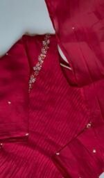 SZ1381 - Mul Chanderi Suit Set - Image 3