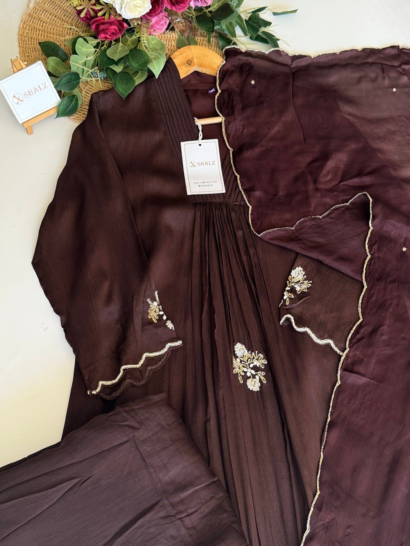 img_2053 SZ1344 - Chinnon Anarkali Suit Set - Image 1