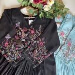 SZ1379 - Embroidered Chanderi Suit Set