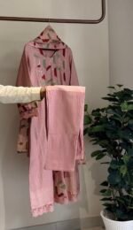 SZ1343 - Mul Chanderi suit set - Image 4