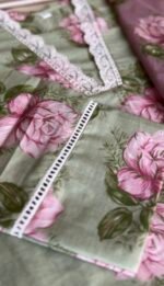 SZ1345 - Cotton Anarkali Suit Set - Image 3