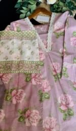 SZ1345 - Cotton Anarkali Suit Set - Image 4