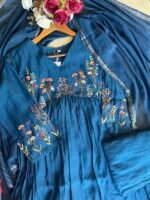 SZ1349 - Mul Chanderi suit set - Image 2