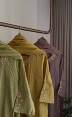 SZ1361 - Mul Chanderi Suit Set - Image 3