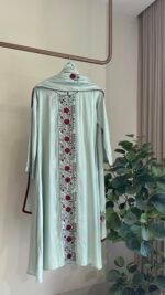 SZ1374 - Embroidered Muslin Suit Set - Image 5