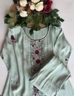 SZ1374 - Embroidered Muslin Suit Set - Image 2