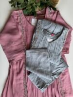 SZ1381 - Mul Chanderi Suit Set - Image 2