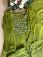 SZ1383 - Banarasi Mul Chanderi Suit Set - Image 3