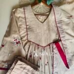 SZ1399 - Embroidered Mul Suit Set