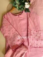 SZ1407 -Pure Mul Chanderi Suit Set - Image 3