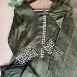 SZ1424 - Pure Chinnon partywear suit Set