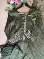 SZ1424 - Pure Chinnon partywear suit Set