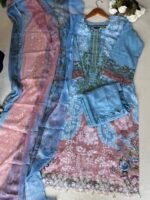 SZ1386 - Printed Straight Suit Set - Image 5