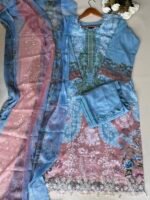 SZ1386 - Printed Straight Suit Set - Image 4