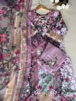 SZ1386 - Printed Straight Suit Set - Image 3