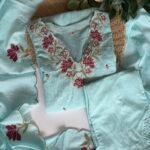 SZ1412 - Embroidered Aline Suit Set